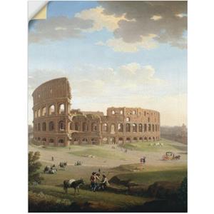 Artland Artprint Rome, uitzicht op het Colosseum als artprint van aluminium, artprint op linnen, muursticker of poster in verschillende maten