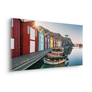 Komar Artprint op linnen Keilrahmenbild - Malerische Smögen - Größe 90 x 40 cm Duits kwaliteitsvliesmateriaal (155 g/m²) (set, 1 stuk)