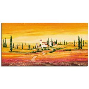 Artland Artprint Schitterend Toscaans landschap als artprint van aluminium, artprint op linnen, muursticker of poster in verschillende maten