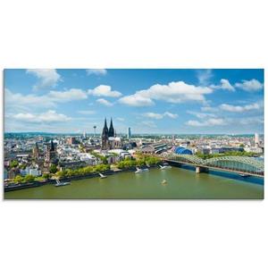 Artland Glasbild "Köln Rheinpanorama", Deutschland, (1 St.)