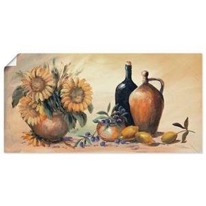 Artland Artprint Stilleven met zonnebloemen als artprint op linnen, muursticker of poster in verschillende maten
