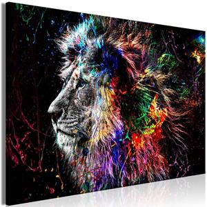 ARTGEIST Wandbild - Crazy Lion (1 Part) Wide