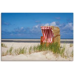 Artland Artprint Strandstoel 337 als artprint van aluminium, artprint op linnen, muursticker of poster in verschillende maten