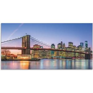 Artland Artprint Skyline New York City als artprint van aluminium, artprint op linnen, muursticker of poster in verschillende maten