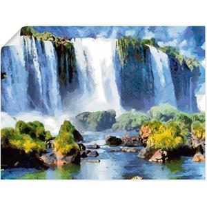 Artland Artprint Iguazu-watervallen II als artprint van aluminium, artprint op linnen, muursticker of poster in verschillende maten