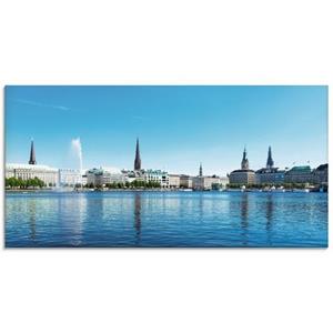 Artland Glasbild "Hamburg Alsterpanorama", Deutschland, (1 St.)