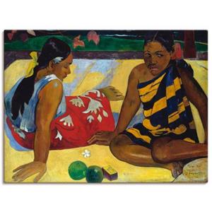 Artland Artprint Twee vrouwen op Tahiti 1892 als artprint op linnen, muursticker of poster in verschillende maten