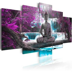 ARTGEIST Wandbild - Waterfall And Buddha
