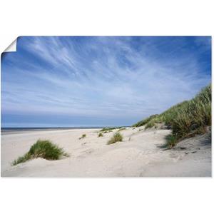 Artland Artprint Strandlandschap op Baltrum als artprint van aluminium, artprint op linnen, muursticker of poster in verschillende maten