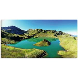 Artland Artprint Schrecksee Beierse Hoogalpen als artprint van aluminium, artprint op linnen, muursticker of poster in verschillende maten