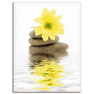 Artland Artprint Zen Spa stenen met bloemen II als artprint van aluminium, artprint op linnen, muursticker of poster in verschillende maten