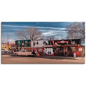 Artland Artprint Historische Route 66 in Seligman als artprint van aluminium, artprint op linnen, muursticker of poster in verschillende maten