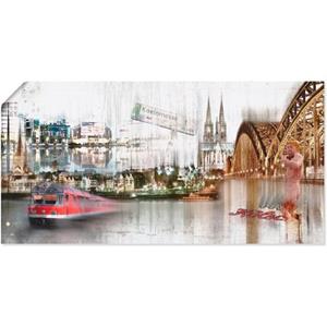 Artland Artprint Keulen Skyline collage I als artprint op linnen, muursticker of poster in verschillende maten