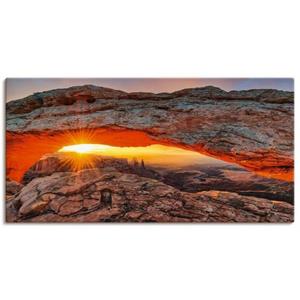 Artland Artprint Iconic Mesa Arch als artprint van aluminium, artprint op linnen, muursticker of poster in verschillende maten