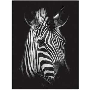 Artland Artprint Zebra als artprint van aluminium, artprint op linnen, muursticker of poster in verschillende maten