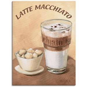 Artland Artprint Latte macchiato als artprint van aluminium, artprint op linnen, muursticker of poster in verschillende maten