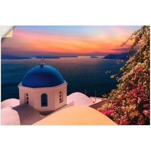 Artland Artprint Santorini als artprint van aluminium, artprint op linnen, muursticker of poster in verschillende maten