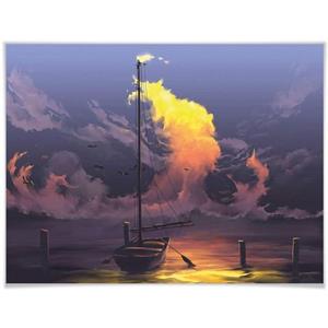 Wall-Art Poster "Surrealismus Bild Segelboot", Boote & Schiffe, (1 St.), Poster, Wandbild, Bild, Wandposter