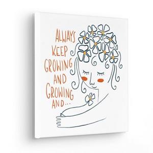 Komar Wandbild "Keep Growing", (1 St.), Keilrahmenbild - Keep Growing - Größe 30 x 30 cm