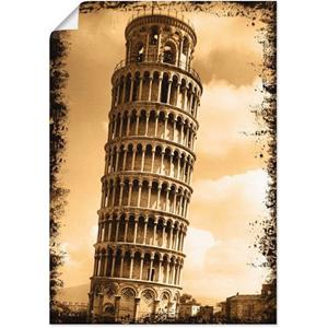 Artland Artprint Pisa - Campanile als artprint op linnen, muursticker of poster in verschillende maten