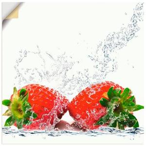 Artland Wandfolie "Erdbeeren mit Spritzwasser", Lebensmittel, (1 St.)