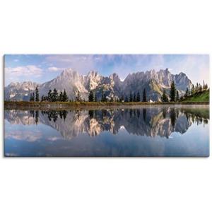 Artland Artprint Wilder Kaiser in Tirol als artprint van aluminium, artprint op linnen, muursticker of poster in verschillende maten