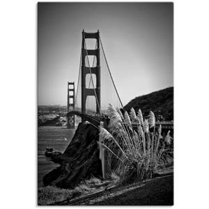 Artland Artprint San Francisco Golden Gate Bridge als artprint van aluminium, artprint op linnen, muursticker of poster in verschillende maten