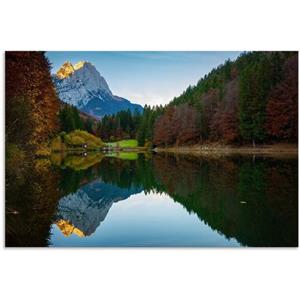 Artland Artprint Herfst aan de Rießersee als artprint van aluminium, artprint op linnen, muursticker of poster in verschillende maten