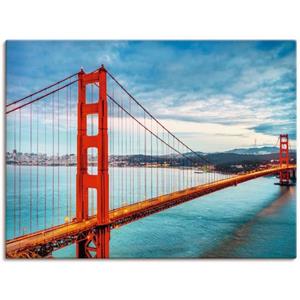 Artland Artprint Golden Gate Bridge als artprint van aluminium, artprint op linnen, muursticker of poster in verschillende maten