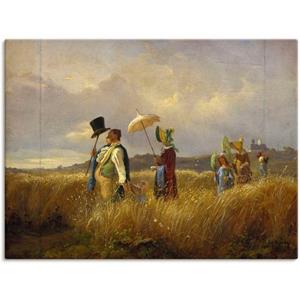 Artland Artprint De zondagwandeling. 1841 als artprint op linnen, muursticker of poster in verschillende maten