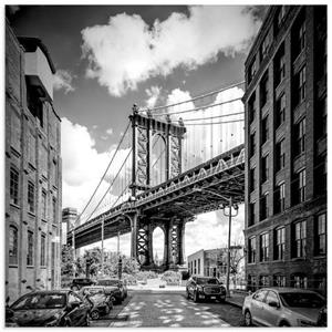 Artland Print op glas New York City Manhattan Bridge in verschillende maten