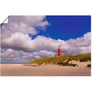 Artland Artprint Wolkenimpressie bij de vuurtoren als artprint van aluminium, artprint op linnen, muursticker of poster in verschillende maten