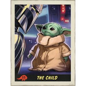 Komar Wandbild "Mandalorian The Child Trading Card", Disney-Star Wars, (1 St.), Kinderzimmer, Schlafzimmer, Wohnzimmer