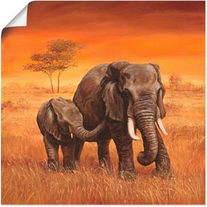 Artland Wandbild "Elefanten II", Wildtiere, (1 St.)