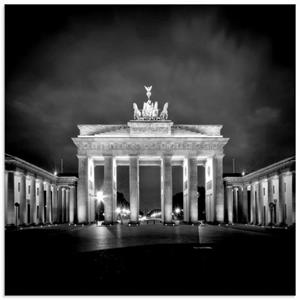 Artland Print op glas Berlijn Brandenburger Tor I in verschillende maten