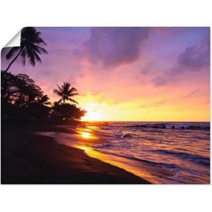 Artland Wandbild "Tropischer Strand", Sonnenaufgang & -untergang, (1 St.)