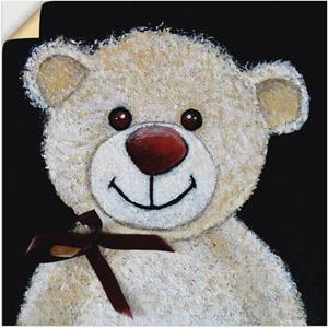 Artland Artprint Teddybeer als artprint van aluminium, artprint op linnen, muursticker of poster in verschillende maten