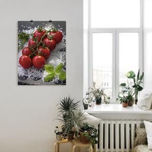 Artland Artprint Tomatentros op zout als artprint van aluminium, artprint op linnen, muursticker of poster in verschillende maten