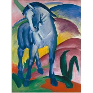 Artland Artprint Blauw paard I. 1911. als artprint van aluminium, artprint op linnen, muursticker of poster in verschillende maten