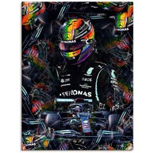 Artland Artprint Sir Lewis Hamilton motorsportlegende als artprint van aluminium, artprint op linnen, muursticker of poster in verschillende maten