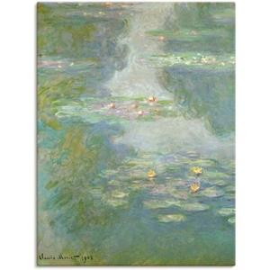 Artland Artprint Waterlelies (waterlandschap). 1908. als artprint op linnen, muursticker of poster in verschillende maten