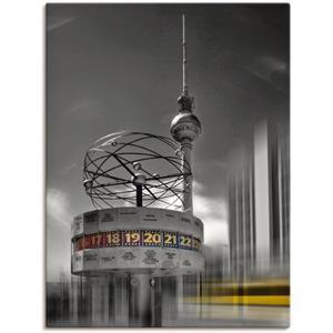 Artland Artprint Dynamische kunst Berlin Alexanderplatz als artprint van aluminium, artprint op linnen, muursticker of poster in verschillende maten