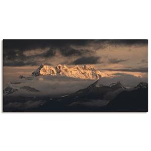 Artland Artprint Dents du midi, Zwitserse bergen als artprint op linnen, muursticker of poster in verschillende maten