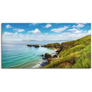 Artland Artprint Kustpad in Carrick-a-Rede als artprint van aluminium, artprint op linnen, muursticker of poster in verschillende maten