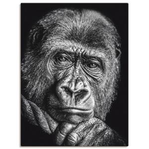 Artland Artprint Gorilla als artprint van aluminium, artprint op linnen, muursticker of poster in verschillende maten