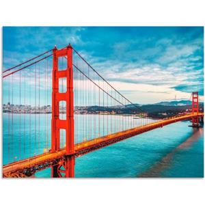 Artland Artprint Golden Gate Bridge als artprint van aluminium, artprint op linnen, muursticker of poster in verschillende maten