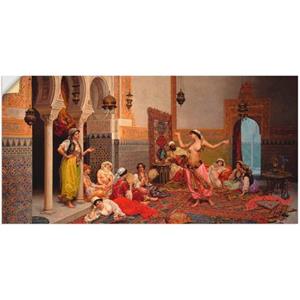 Artland Artprint Dansen in de harem. als artprint op linnen, muursticker of poster in verschillende maten