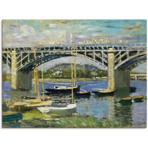 Artland Artprint Brug over de Seine in Argenteuil. 1874 als artprint van aluminium, artprint op linnen, muursticker of poster in verschillende maten