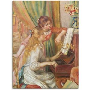 Artland Artprint Jong meisje aan de piano. 1892 als artprint op linnen, muursticker of poster in verschillende maten