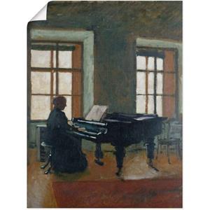 Artland Artprint Aan de piano. 1910 als artprint op linnen, muursticker of poster in verschillende maten